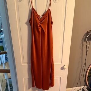 Nicole Miller Rust Midi Dress